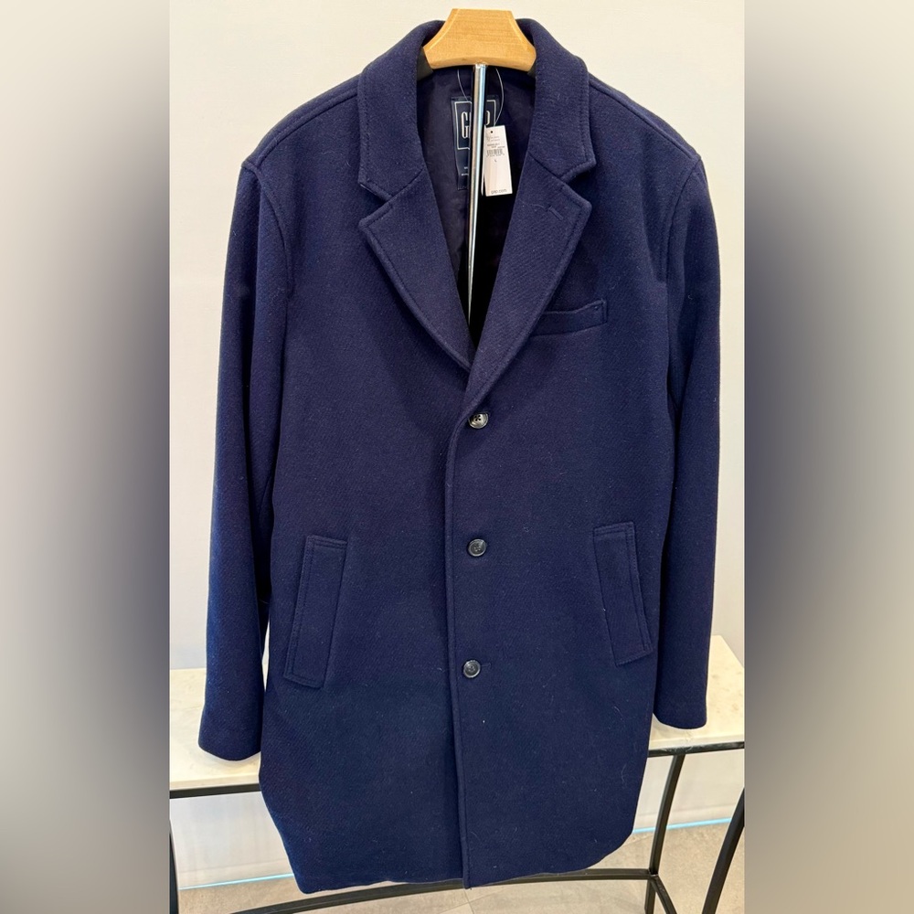 NWT Gap Navy Wool Coat